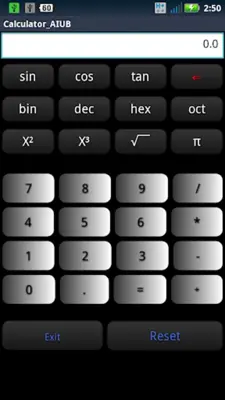 Calculator android App screenshot 1